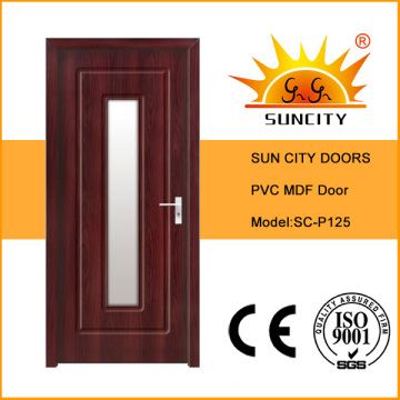 Sun City Interior PVC MDF Wood Glass Door (SC-P125)